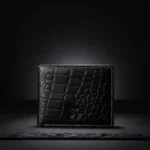 Elegant Slim Crocodile Pattern BiFold 100% Leather Wallet