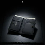 Super Slim Bi-Fold Card Holder Genuine Leather Wallet (The Cosmic)