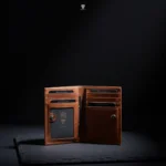 Super Slim Bi-Fold Card Holder Genuine Leather Wallet (The Cosmic)