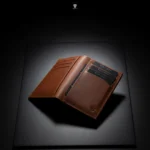 Super Slim Bi-Fold Card Holder Genuine Leather Wallet (The Cosmic)