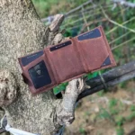 Zomidar Super Slim Snap Button Bi-Fold Antique Leather Wallet (The Cosmic)