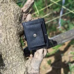 Zomidar Super Slim Snap Button Bi-Fold Antique Leather Wallet (The Cosmic)
