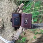 Zomidar Super Slim Snap Button Bi-Fold Antique Leather Wallet (The Cosmic)