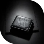 Elegant Slim Crocodile Pattern BiFold 100% Leather Wallet