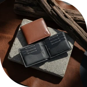 Zomidar Classic Bi-Fold Premium Leather Wallet (The Horizon)