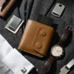 The PopMag: Mini Magnetic Card Holder Leather Wallet