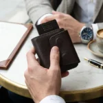 The PopMag: Mini Magnetic Card Holder Leather Wallet