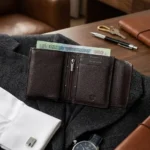 The PopMag: Mini Magnetic Card Holder Leather Wallet