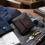 The PopMag: Mini Magnetic Card Holder Leather Wallet