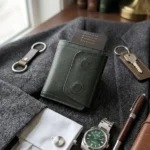 The PopMag: Mini Magnetic Card Holder Leather Wallet
