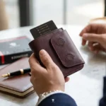 The PopMag: Mini Magnetic Card Holder Leather Wallet