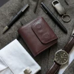 The PopMag: Mini Magnetic Card Holder Leather Wallet