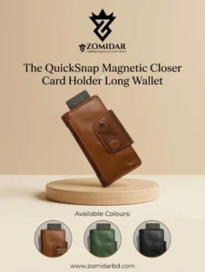 Magnetic Closure MultiFunctional Pop Up Card Holder Long Wallet (The QuickSnap Magnet Version)