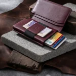 Ultra-Slim Leather Card Holder with Money Clip - The Rapid