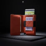 Ultra-Slim Leather Card Holder with Money Clip - The Rapid
