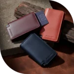 Ultra-Slim Leather Card Holder with Money Clip - The Rapid
