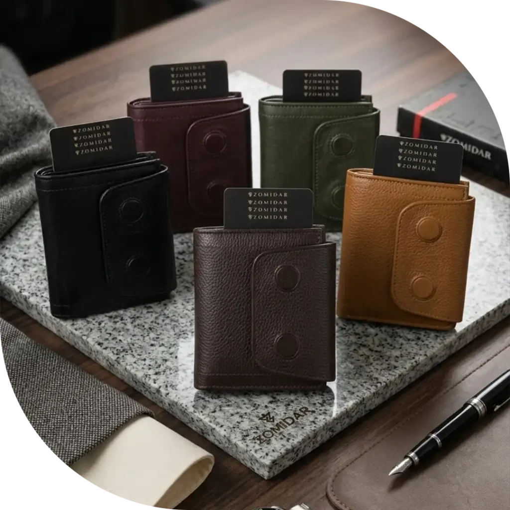 Magnetic Card Holder leather Wallet