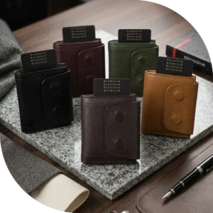 Magnetic Card Holder leather Wallet