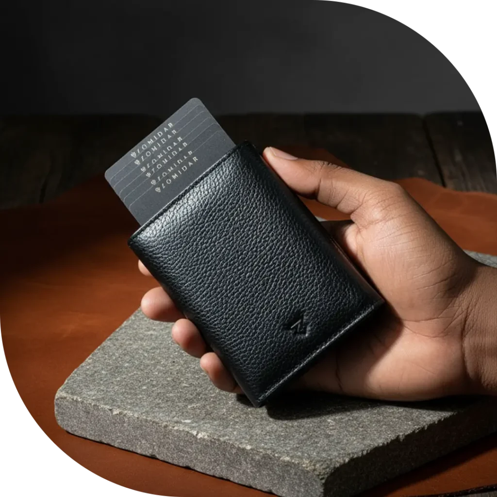 The Magneto | Leather Pop-Up Wallet by ZOMIDAR