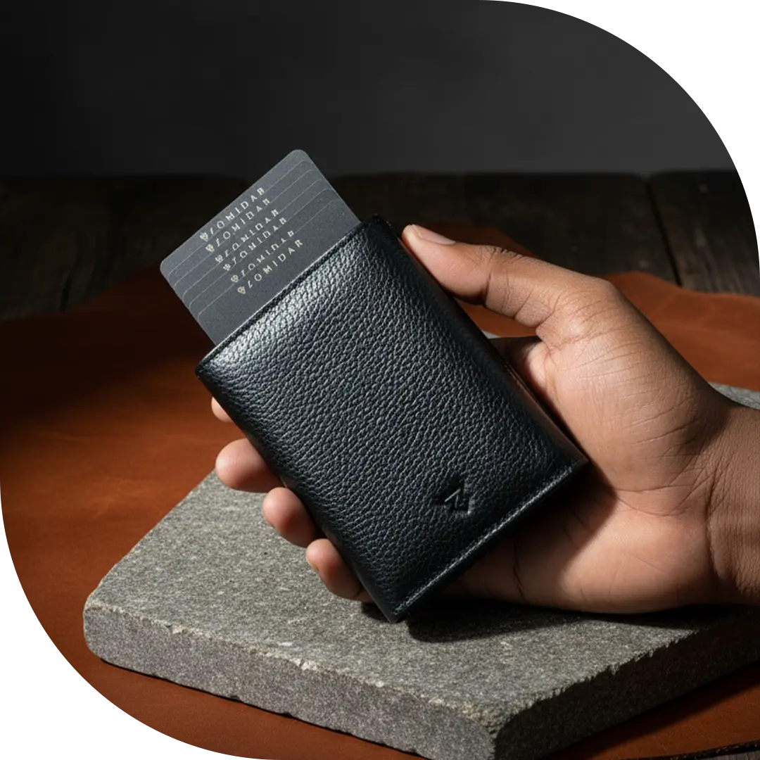 The Magneto | Leather Pop-Up Wallet by ZOMIDAR