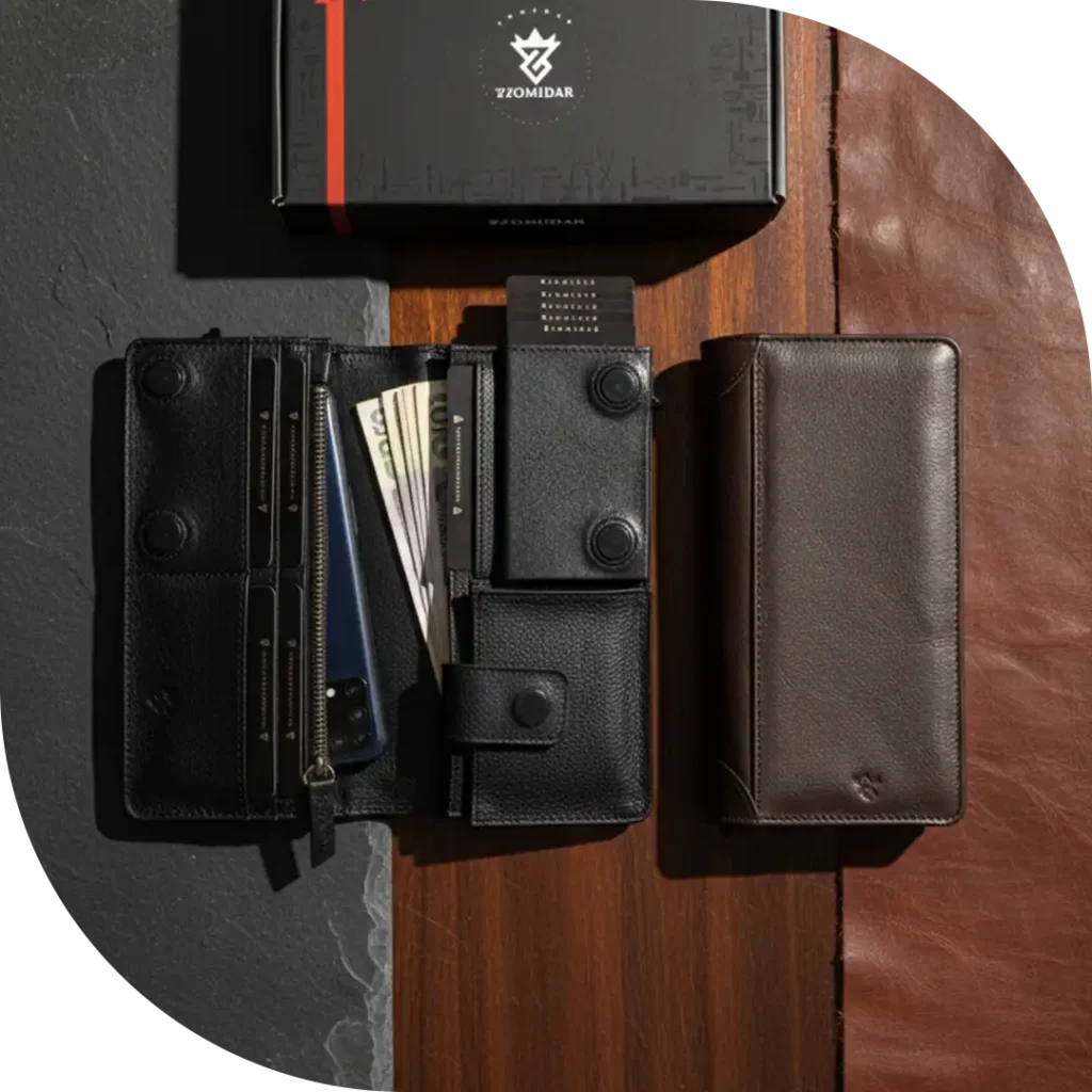 The Alpha – Premium Magnetic Closure Multifunctional Pop-Up Card Holder Long Wallet