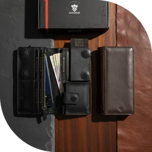 The Alpha – Premium Magnetic Closure Multifunctional Pop-Up Card Holder Long Wallet